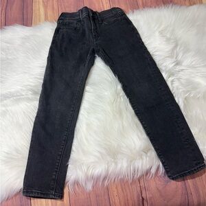 Old Navy Youth Boy Size 6 Original Taper Black Denim Jeans